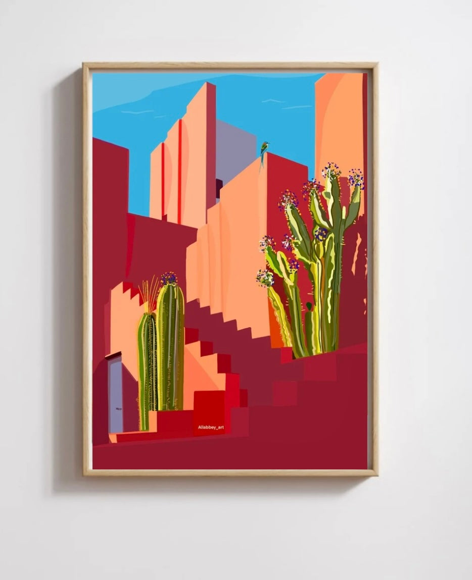 Cactus en fleur 🌵